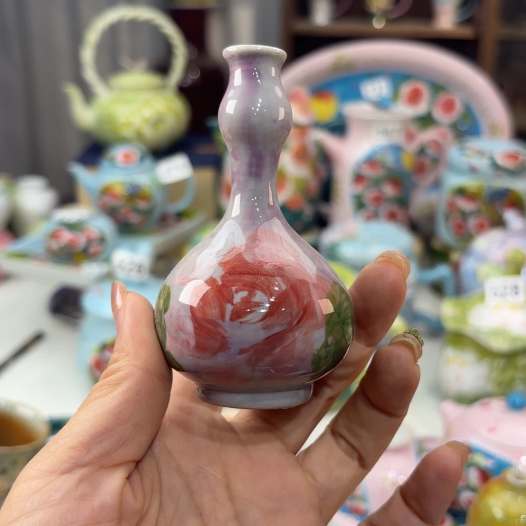 瓷片景德镇手绘高温釉下彩陶瓷茶具