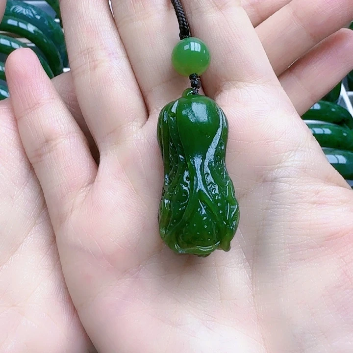 和田玉（碧玉）挂坠未镶嵌