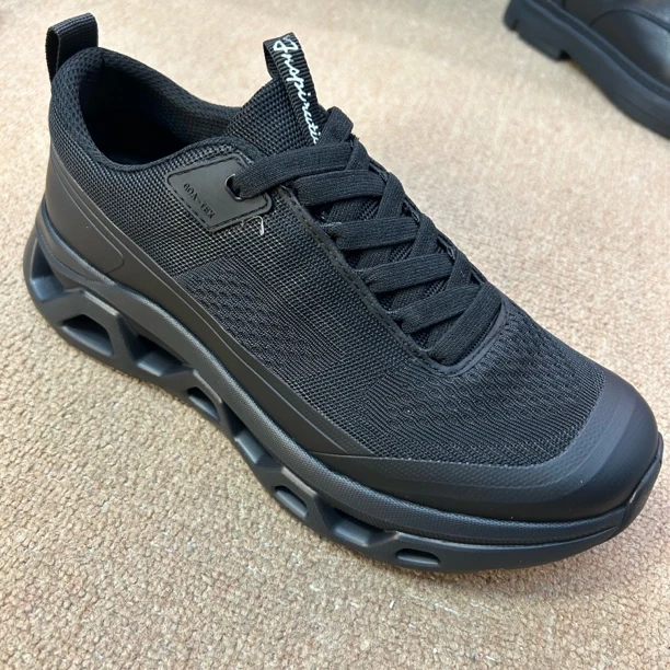 夏季低帮系带纯色飞织男士时尚休闲鞋鞋子男鞋舒适健步鞋圆头