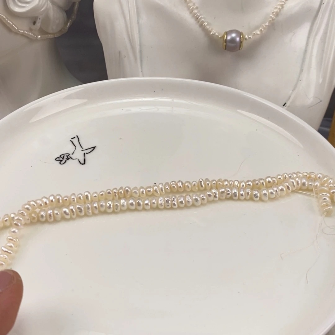 淡水珍珠颈饰未镶嵌微***美