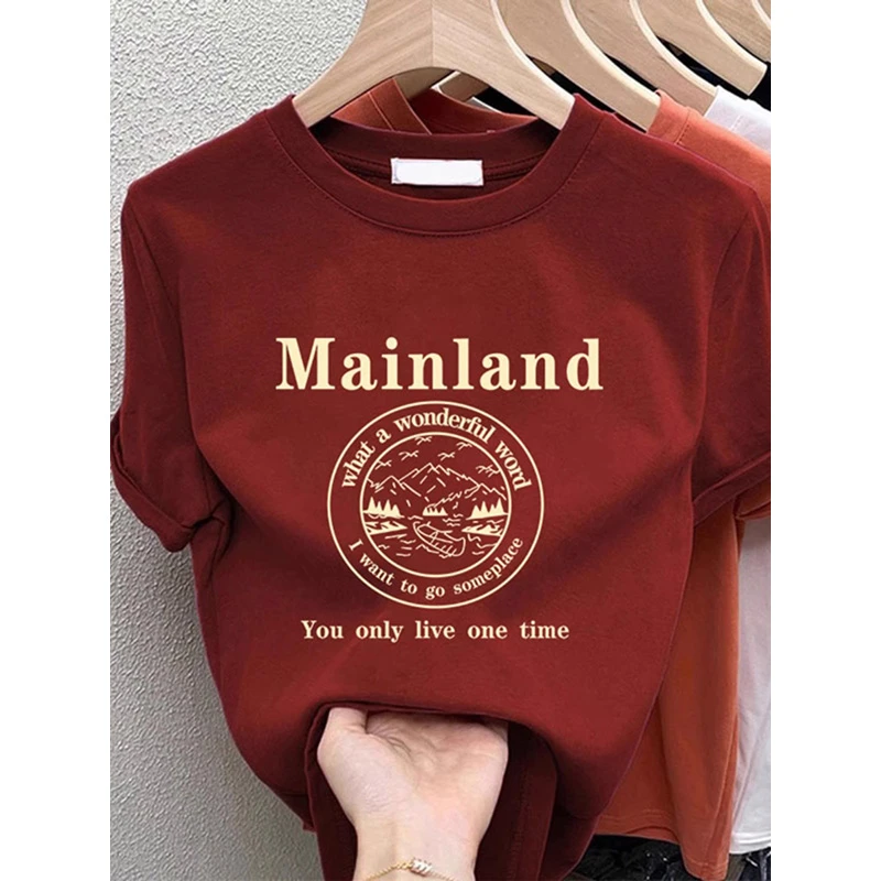 韩版正肩酒红色字母印花短袖T恤女夏季2025新款爆款洋气百搭上衣