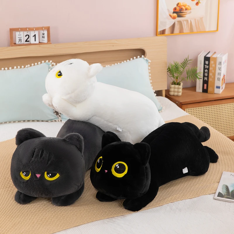 可爱趴姿猫咪玩偶仿真猫咪公仔毛绒玩具床上睡觉抱枕男女生日礼物