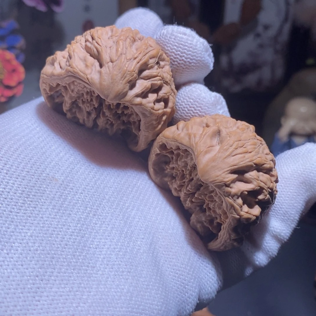 文玩核桃把件全品蛇头40.5