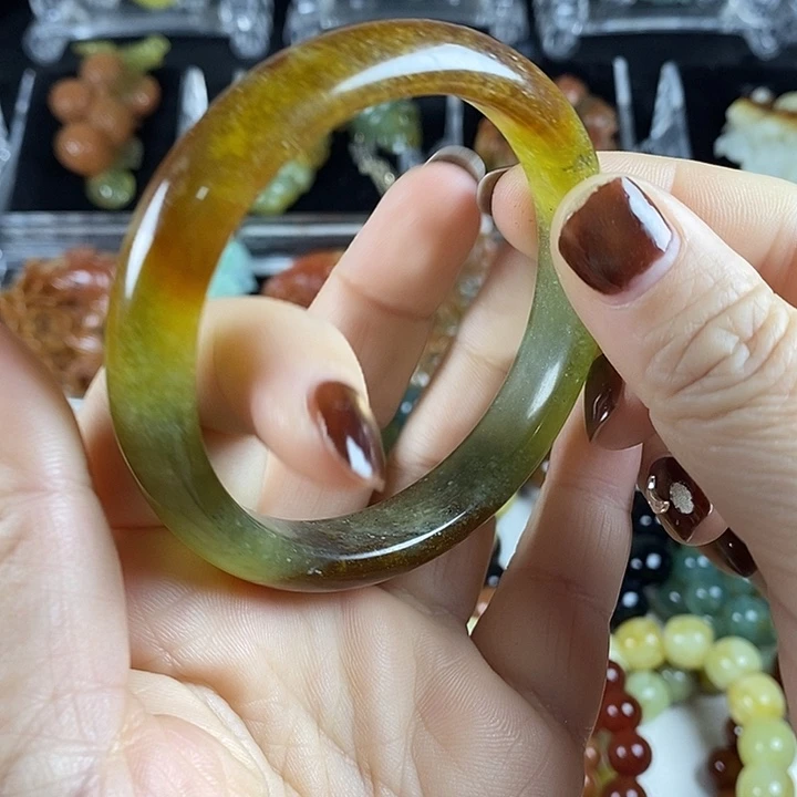 蛇纹石玉合金手镯