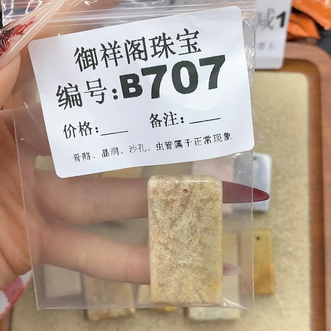 硅化珊瑚（珊瑚玉）颈饰未镶嵌甜*
