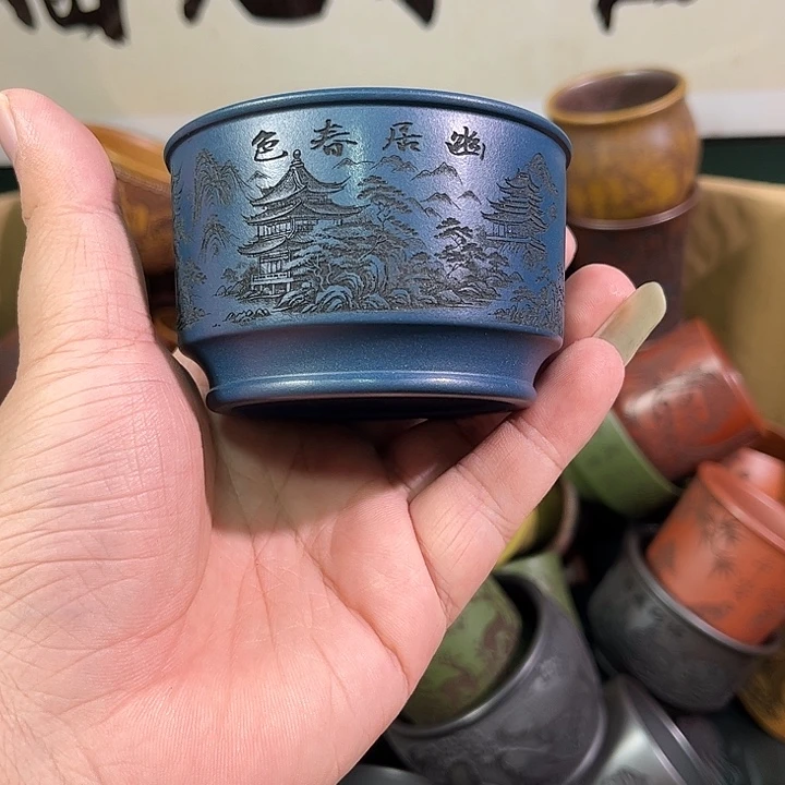 茶杯紫砂全手工紫砂主人杯
