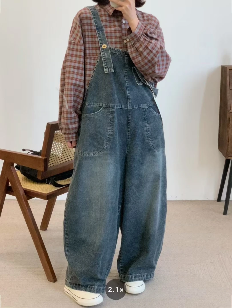 叨叨推荐款 JBJC#825062#重洗水牛仔背带裤 XX