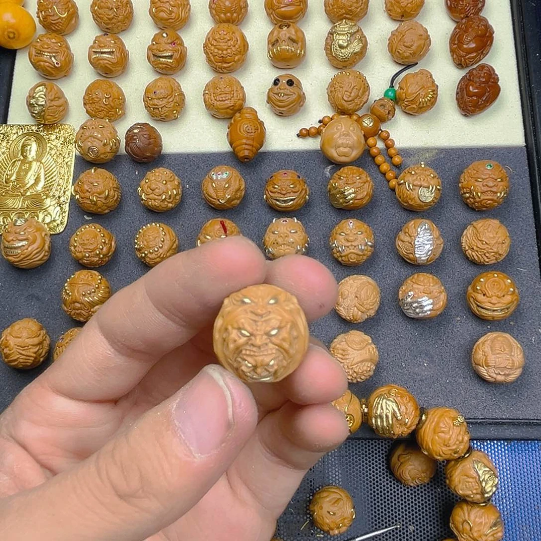 三***司手串/手链核桃恶僧三面