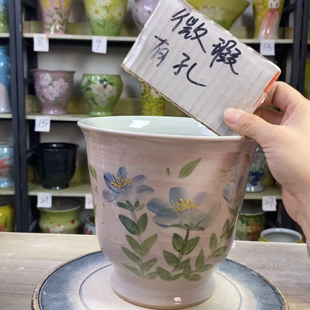 惬***意景德镇手工手绘陶瓷花盆