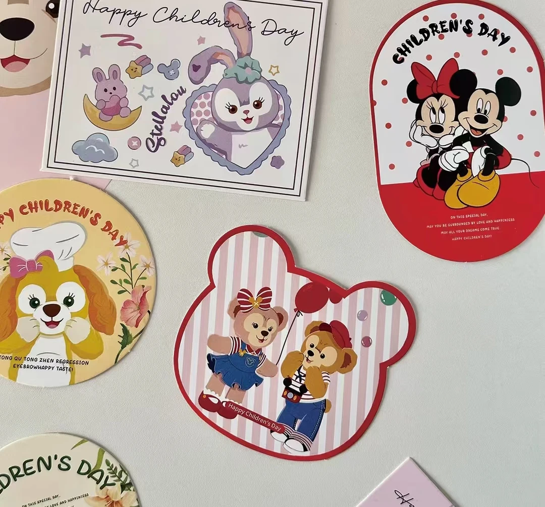 六一儿童节迪士尼明星系列卡片花艺礼品装饰贺卡吊牌祝福卡明信片
