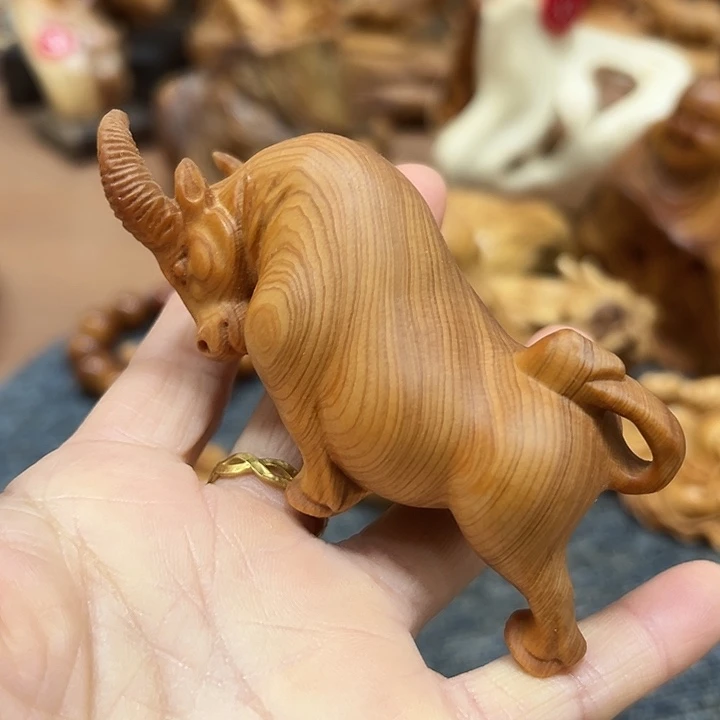 柏木太行崖柏手把摆件