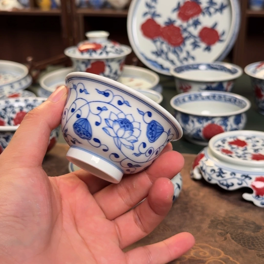 纯手工手绘陶瓷茶具