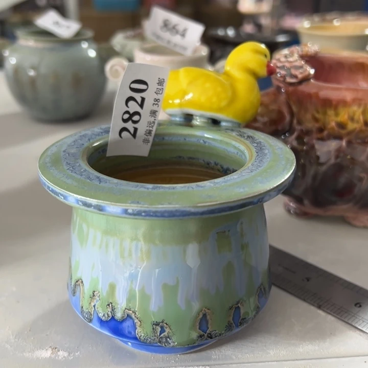 瑕疵活动价，30包邮，景德镇手工盆