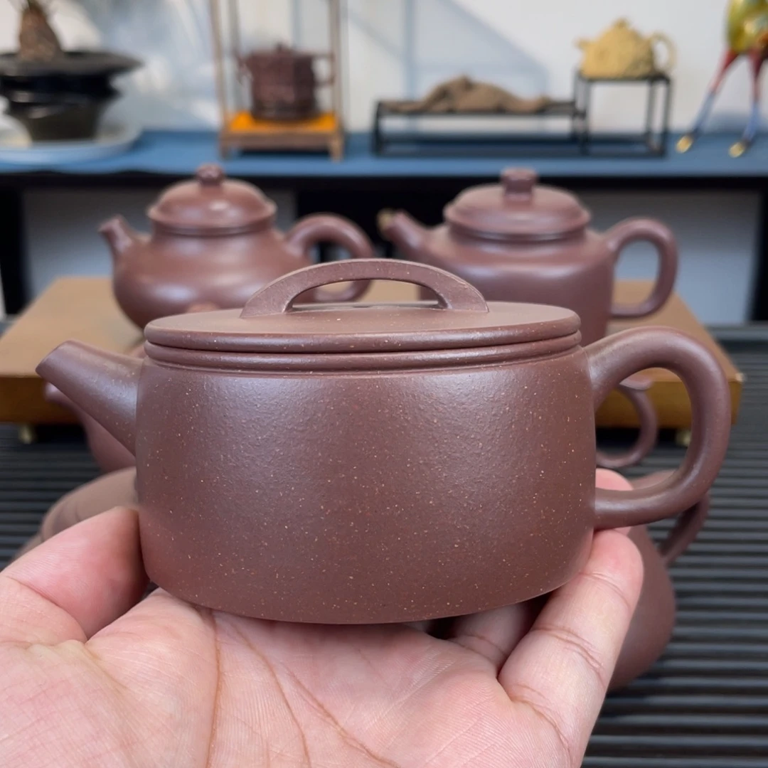 紫砂茶壶底槽青汉瓦200cc