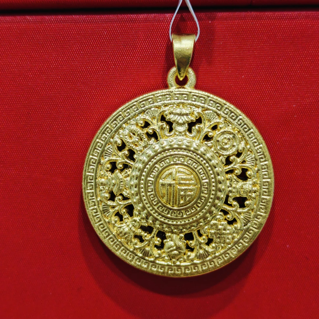 【夏夏专享】足金999饰品 素金罗盘 GP 4.19