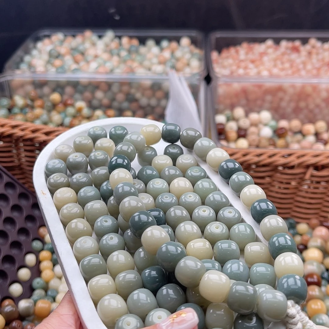 白玉菩提吊坠A/11mm/50+60颗