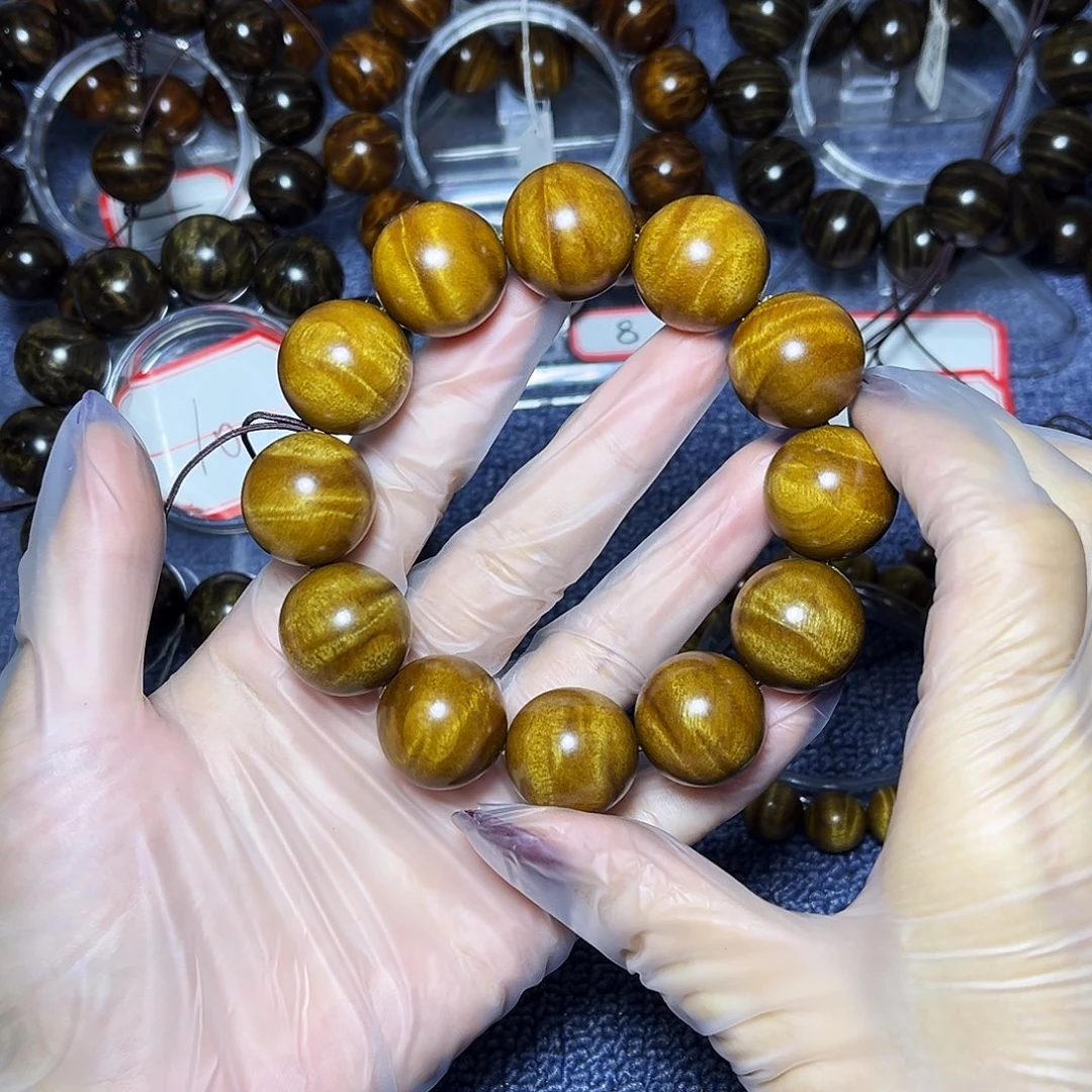 手串/手链楠木（金丝楠）2.0黄金底枯木闪电