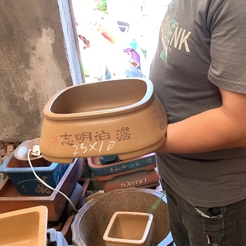 紫砂花盆手工制作