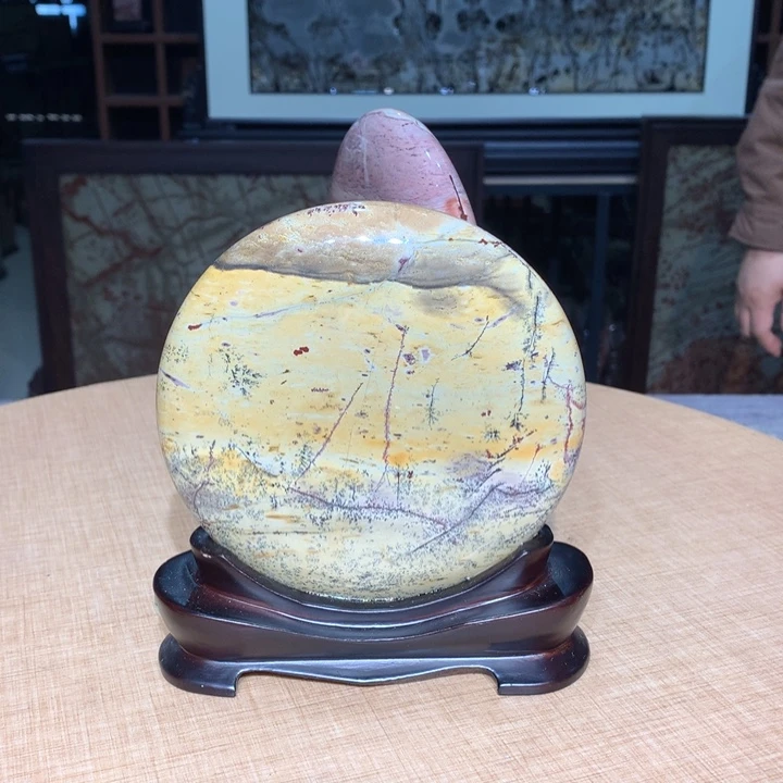 广西国画石摆件，观赏收藏