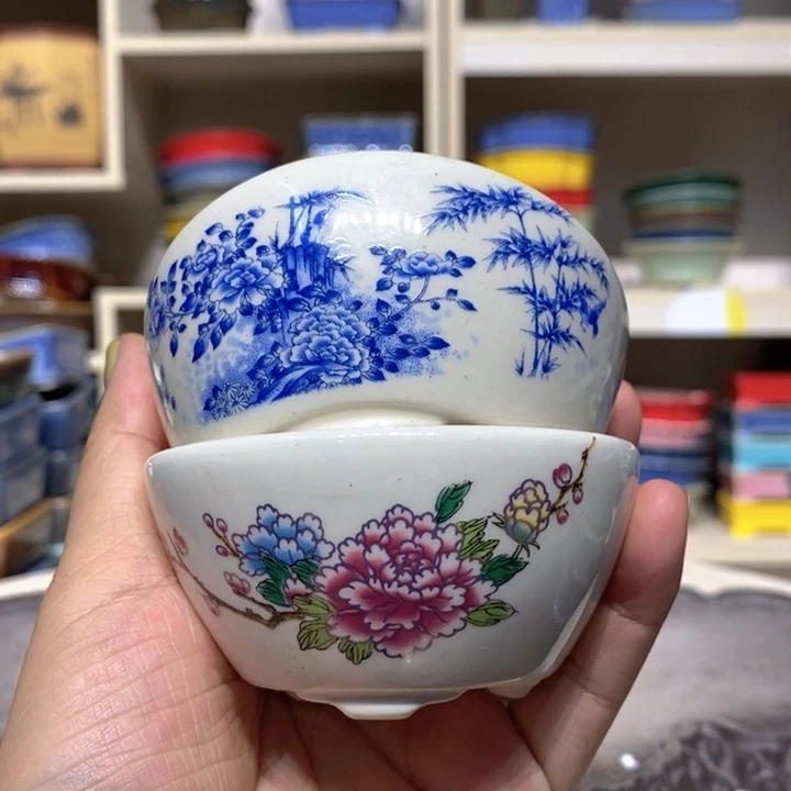 紫砂花盆瑕疵4-8。。。