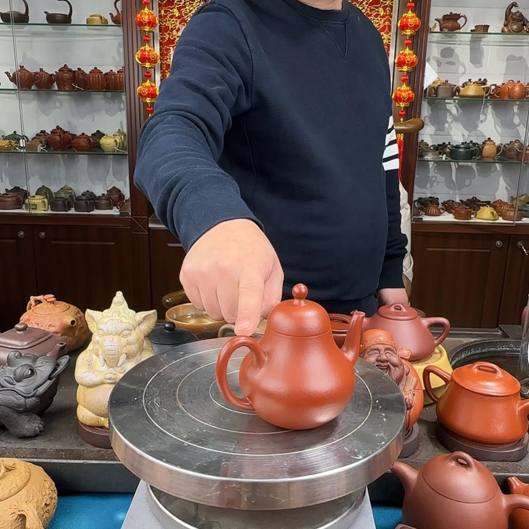 紫砂茶壶思婷朱泥