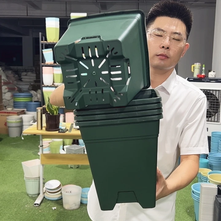 方盆口23高26军绿5只无托