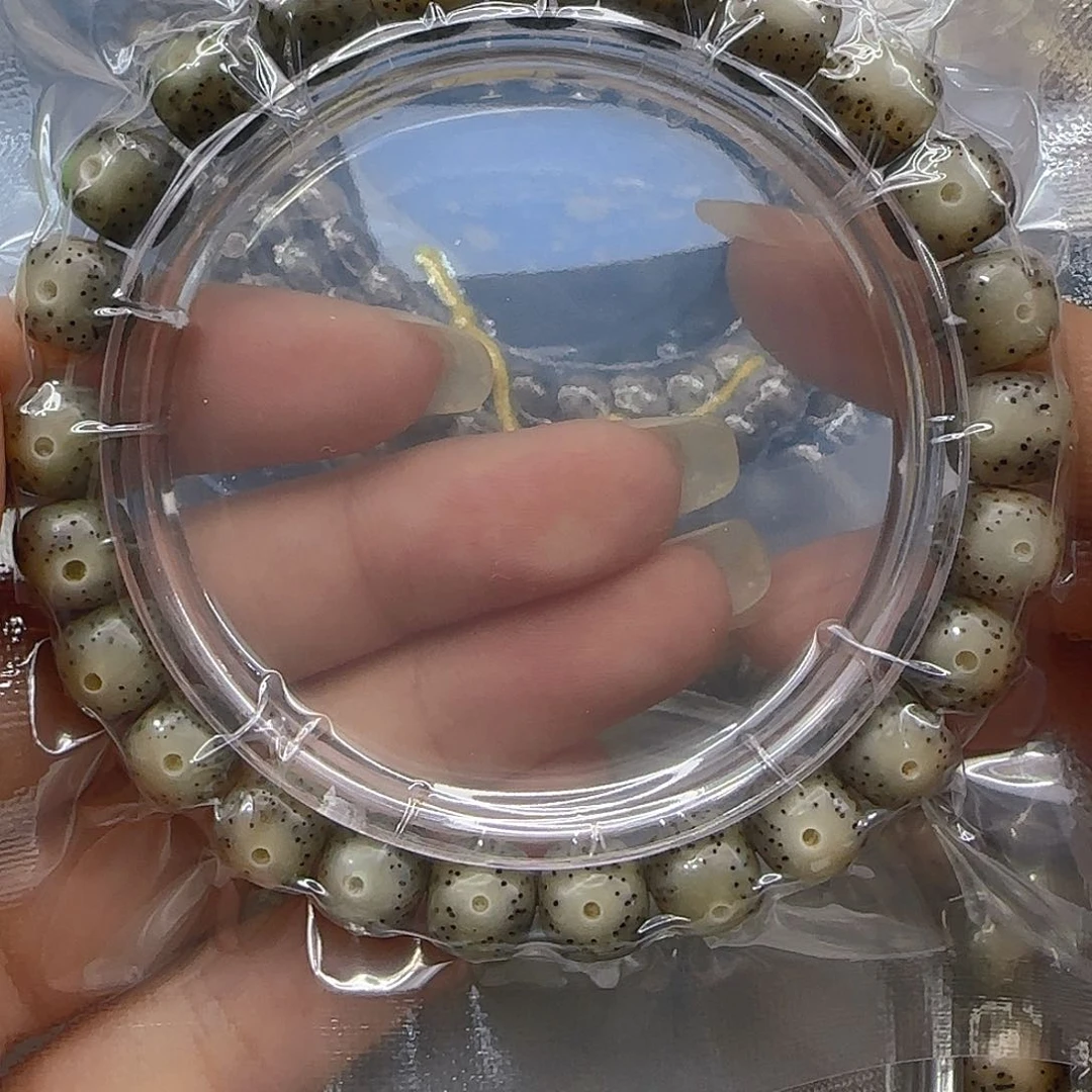 星月菩提手串128哈哈黑星月菩提98桶单圈