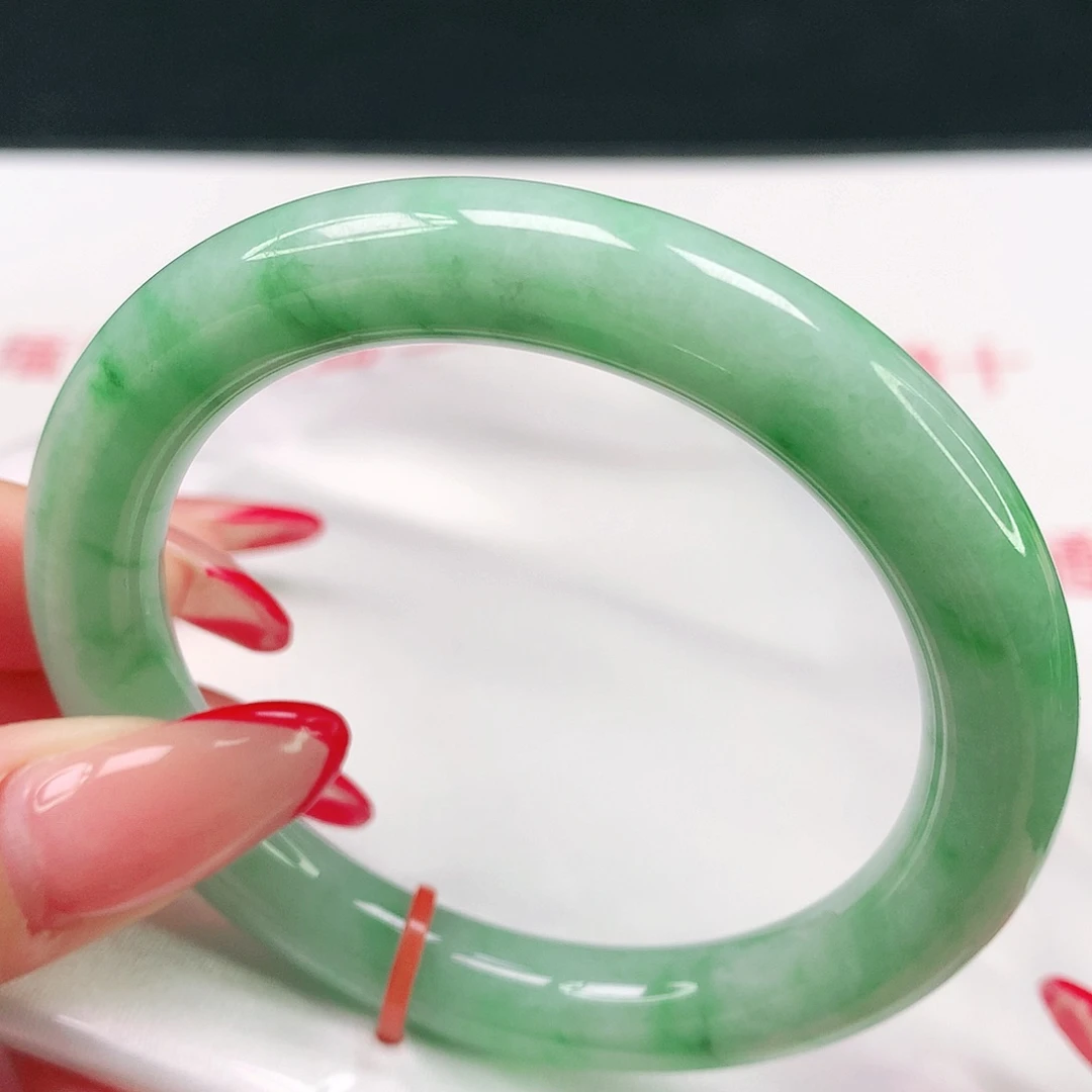 翡翠未镶嵌手镯天然翡翠9017