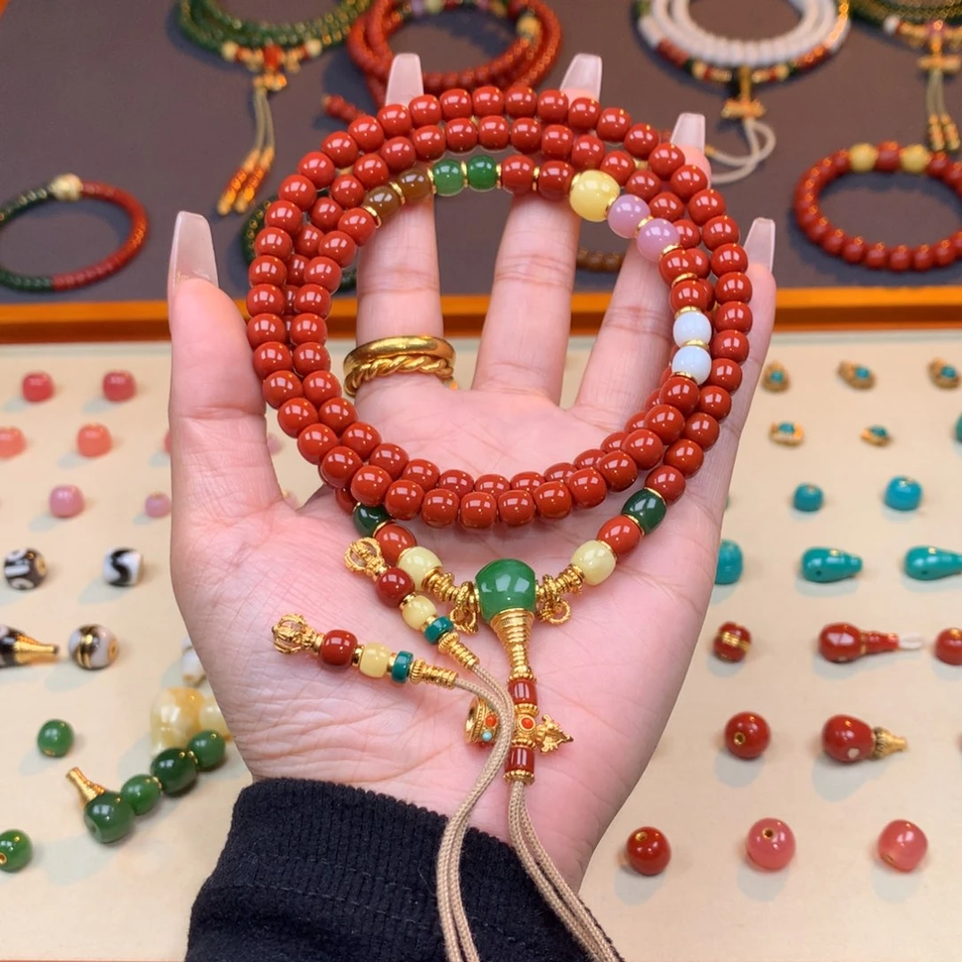 南红玛瑙未镶嵌颈饰