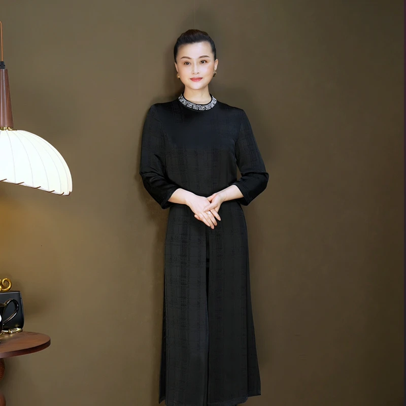 高货新款刺绣两件套套装