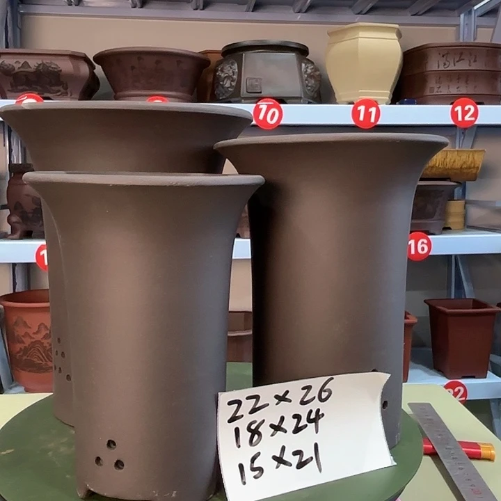 紫砂花盆紫砂三件套