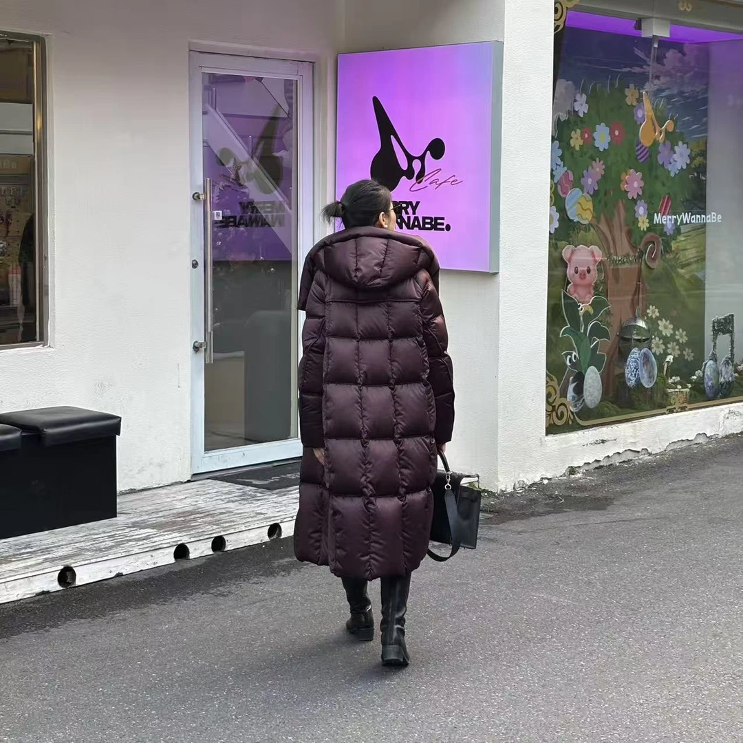 【周姐家高端鹅】休闲风女韩版百搭网红潮流长款95白鹅绒服8216