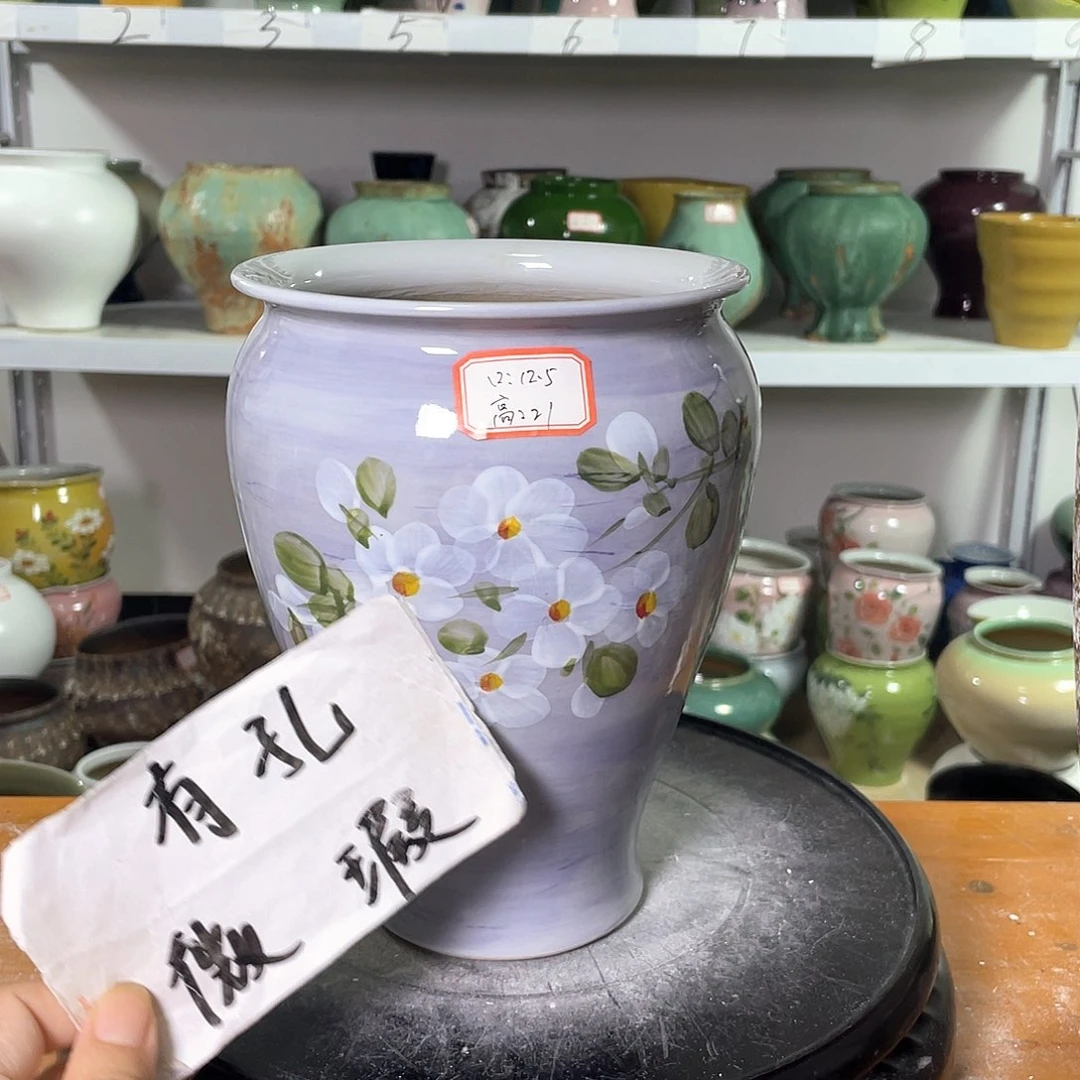 景德镇陶瓷花盆微瑕165