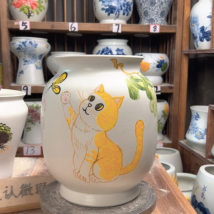 陶高27招财猫陶瓷陶瓷陶瓷
