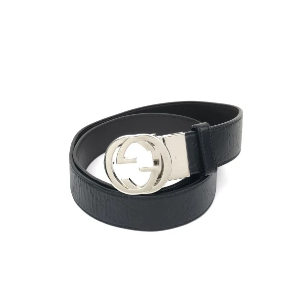 妃鱼/古驰/牛皮/腰带/90新/马零二零九