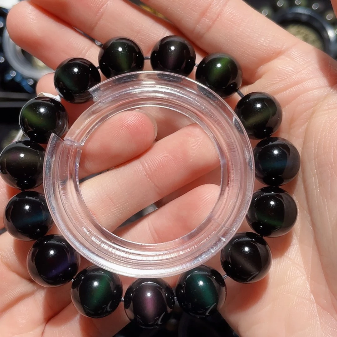 黑曜岩手链未镶嵌小*?