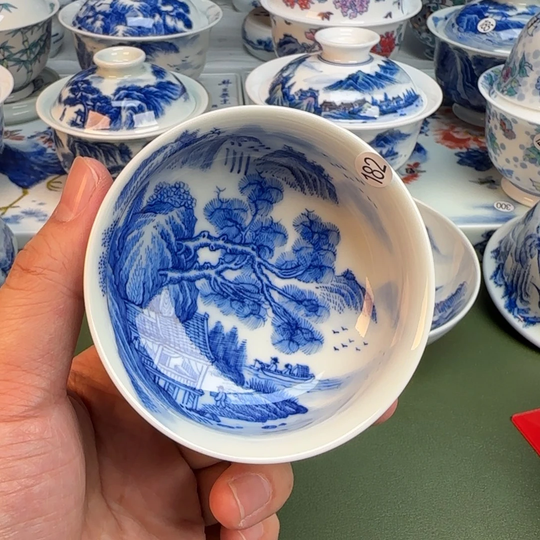 抖音陶瓷闪购纯手工手绘182