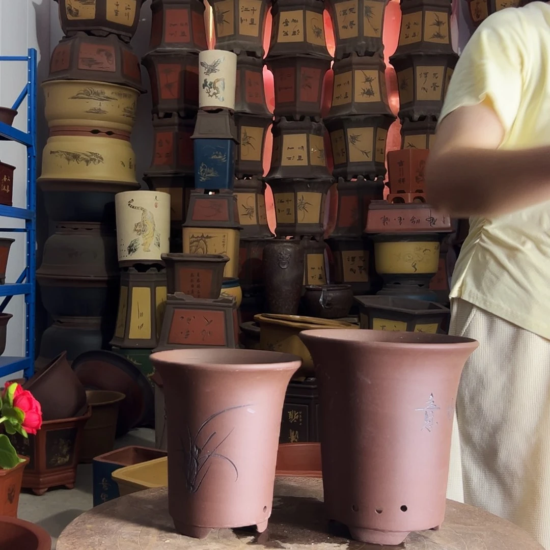 宜兴兰花盆2花瓶花瓶