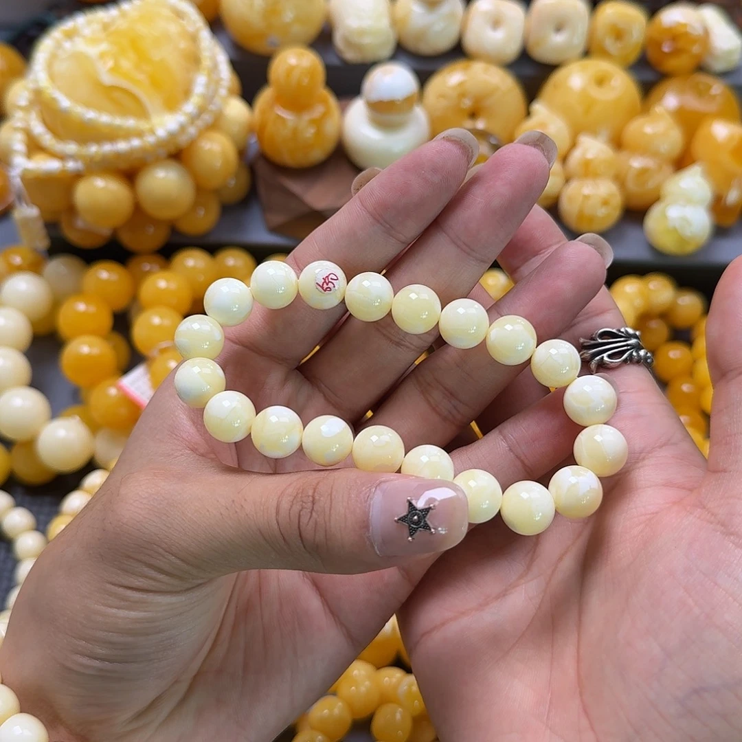 未镶嵌蜜蜡珠宝奇石同料11mm