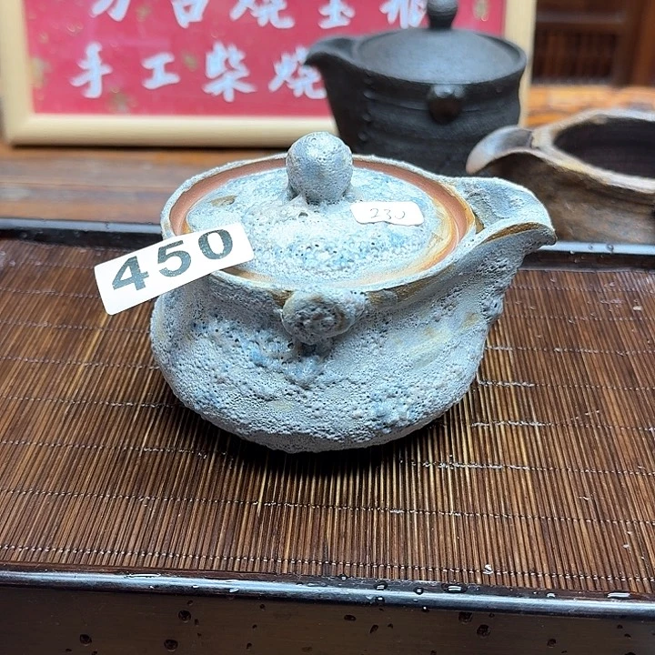 纯手工制作粗陶茶具