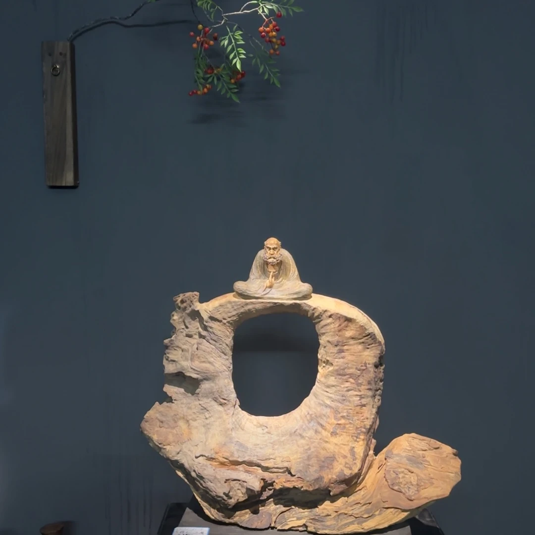 洪***心香樟木达摩祖师香樟木