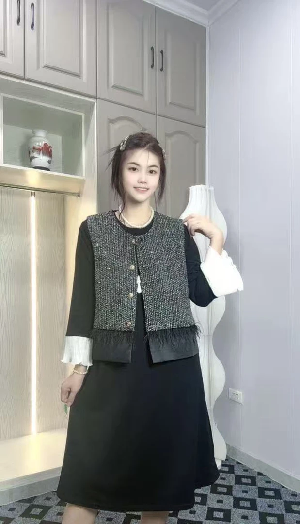 欧式女士潮流百搭时尚套装9.22