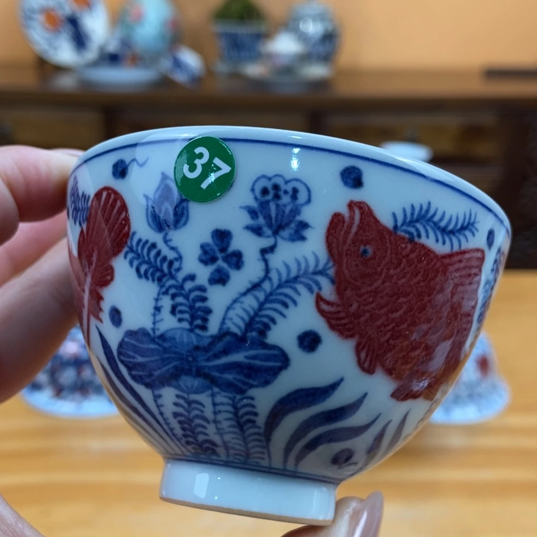 手绘现代茶具非古董