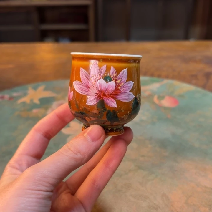 柴烧纯手工手绘陶瓷