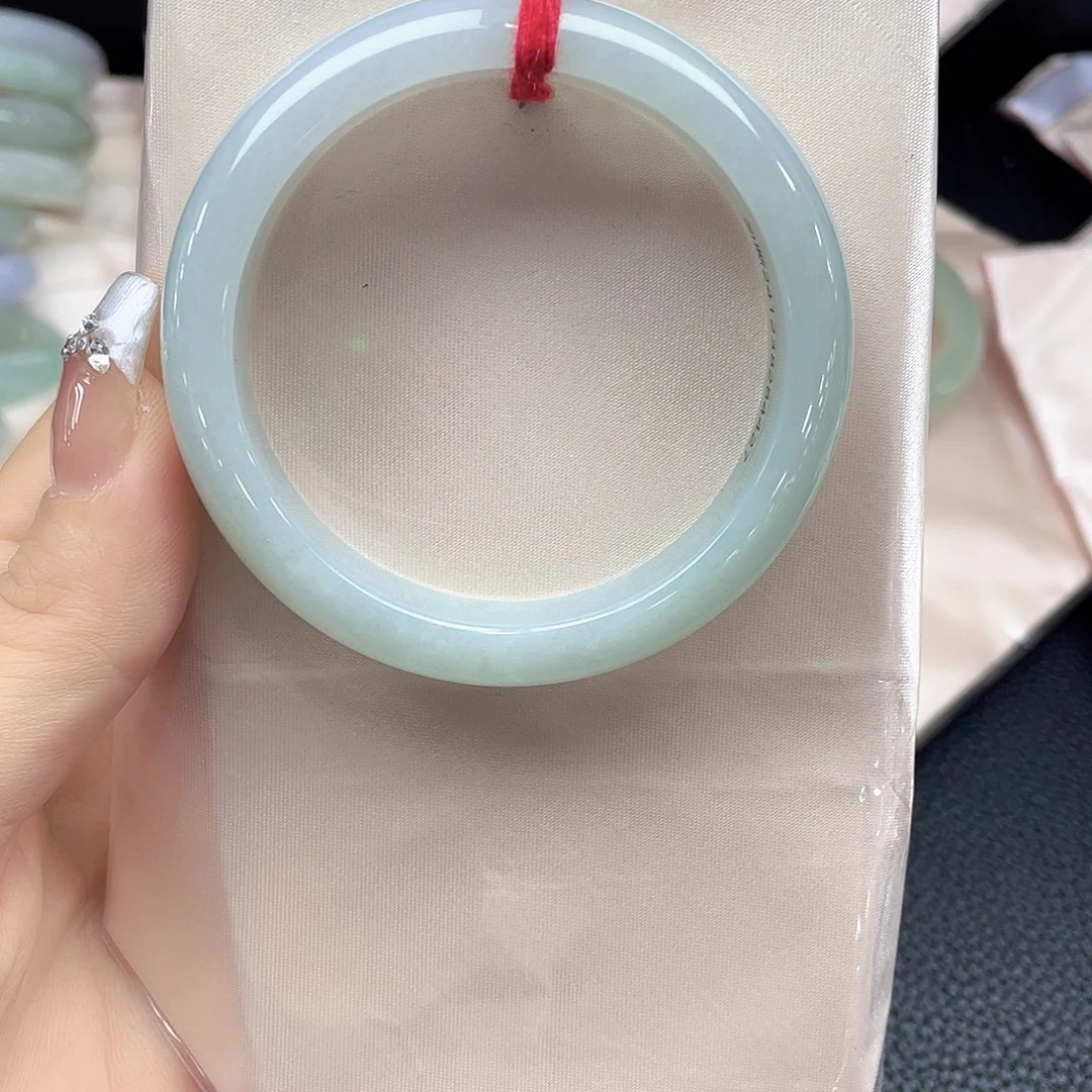 翡翠未镶嵌手镯天然缅甸A货翡翠手镯16号