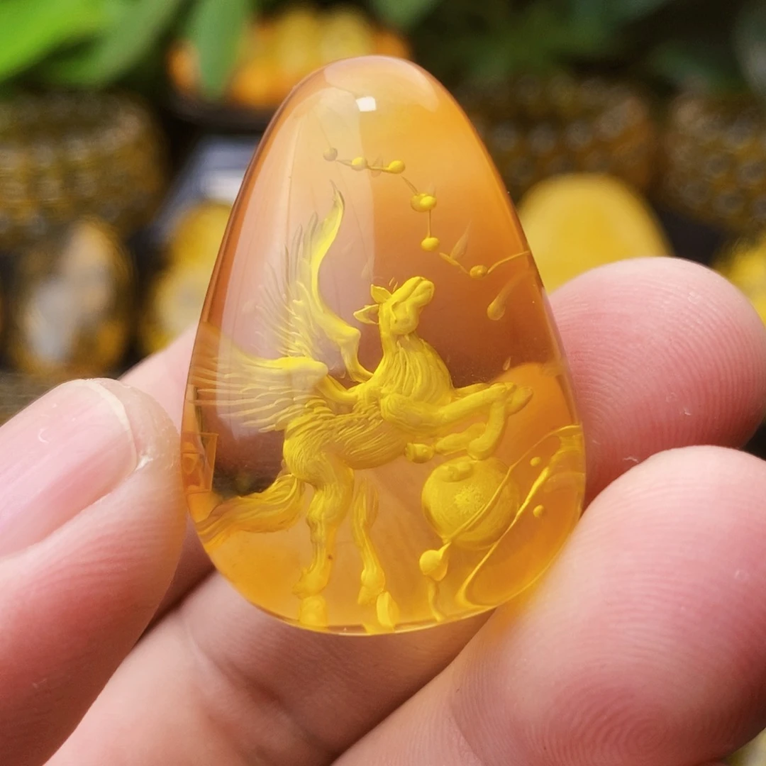 【闪购商品】金珀吊坠(不含链)未镶嵌