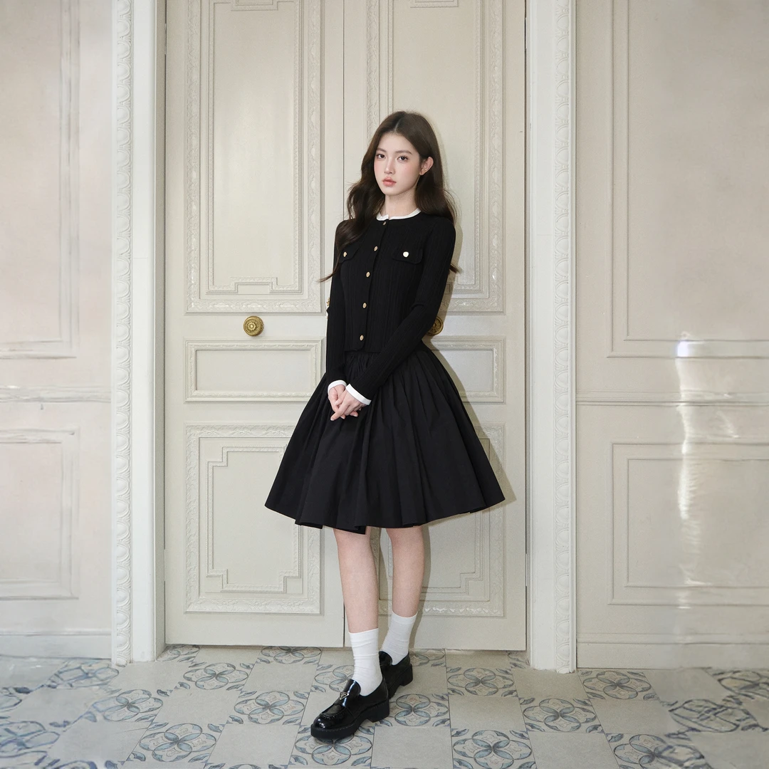 AD1S WPKD1 留洋千金针织外套高级感气质显瘦开衫上衣女2025秋冬