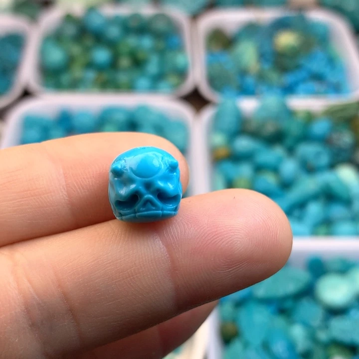 绿松石未镶嵌吊坠(不含链)10×11