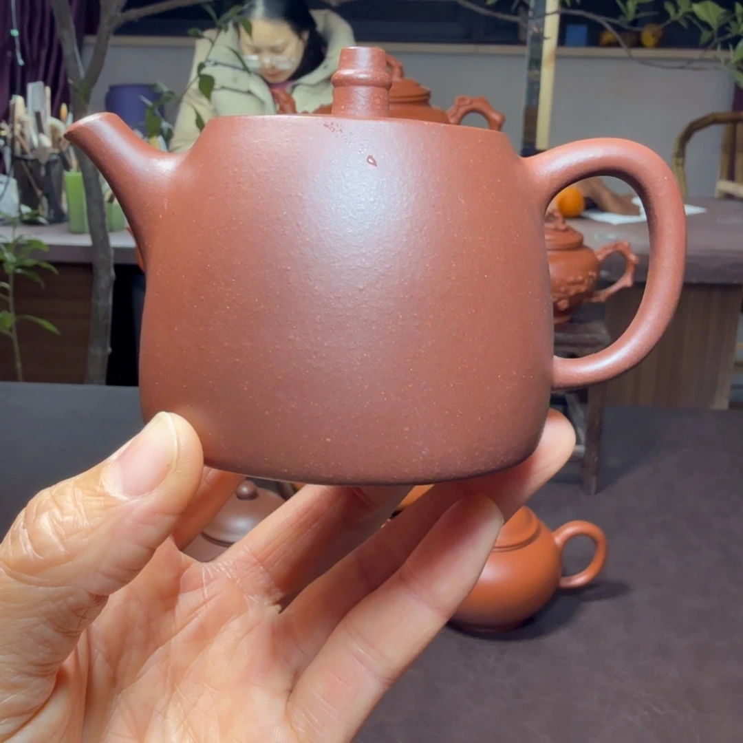 @***雨紫砂茶壶半手工底槽青零添加《汉铎》150cc