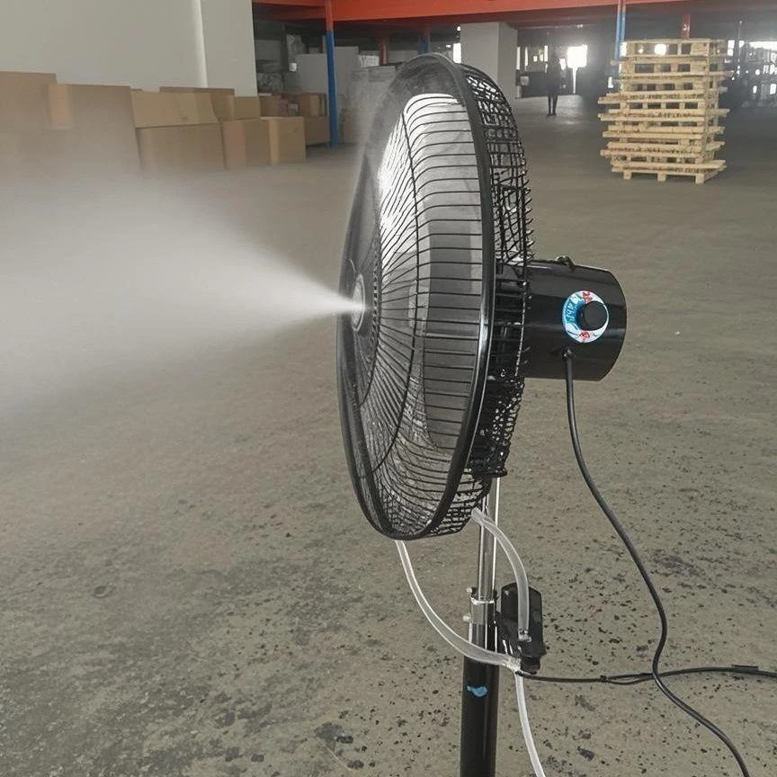 新疆包邮经济实惠风扇风机专用高效喷雾器降温除尘加湿器工业扇商